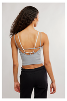 Free People Movement: All Clear Coastline Cami - Heather Grey Combo-1- Tops-Free People Movement-Usher & Co - Women's Boutique Located in Atoka, OK and Durant, OK