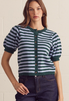 Persona Stripe Cardigan-1- Tops-ENTRO-Usher & Co - Women's Boutique Located in Atoka, OK and Durant, OK