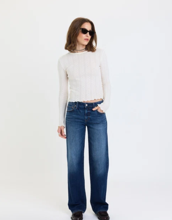 DAZE: Keeper Low Rise Straight-Dark Authentic-5- Denim-DAZE-Usher & Co - Women's Boutique Located in Atoka, OK and Durant, OK