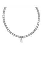 Kendra Scott: Oakland Pearl Chain Necklace-Silver Freshwater Cultured Pearl-7- Jewelry-Kendra Scott-Usher & Co - Women's Boutique Located in Atoka, OK and Durant, OK