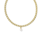 Kendra Scott: Oakland Pearl Chain Necklace-Gold Freshwater Cultured Pearl-7- Jewelry-Kendra Scott-Usher & Co - Women's Boutique Located in Atoka, OK and Durant, OK