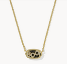 Kendra Scott: Elisa Boo Pendant Necklace-Gold & Black Granite-7- Jewelry-Kendra Scott-Usher & Co - Women's Boutique Located in Atoka, OK and Durant, OK