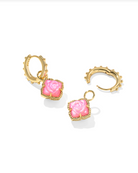 KENDRA SCOTT: Mallory Rose Huggie Earrings-Gold Blush Ivory Mother Of Pearl-7- Jewelry-KENDRA SCOTT-Usher & Co - Women's Boutique Located in Atoka, OK and Durant, OK