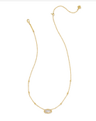 KENDRA SCOTT: Elisa Lattice Frame Necklace-Gold Ivory Mother Of Pearl-7- Jewelry-KENDRA SCOTT-Usher & Co - Women's Boutique Located in Atoka, OK and Durant, OK