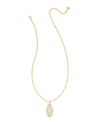 KENDRA SCOTT: Elle Lattice Frame Long Necklace-Gold Ivory Mother Of Pearl-7- Jewelry-KENDRA SCOTT-Usher & Co - Women's Boutique Located in Atoka, OK and Durant, OK