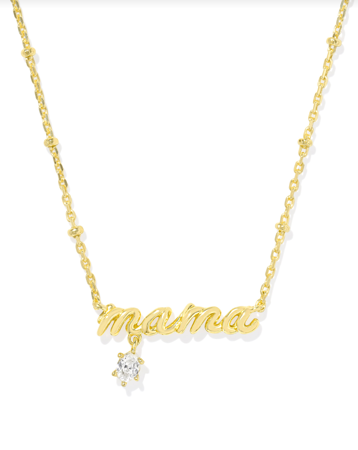 KENDRA SCOTT: Mama Crystal Necklace-Gold-7- Jewelry-KENDRA SCOTT-Usher & Co - Women's Boutique Located in Atoka, OK and Durant, OK