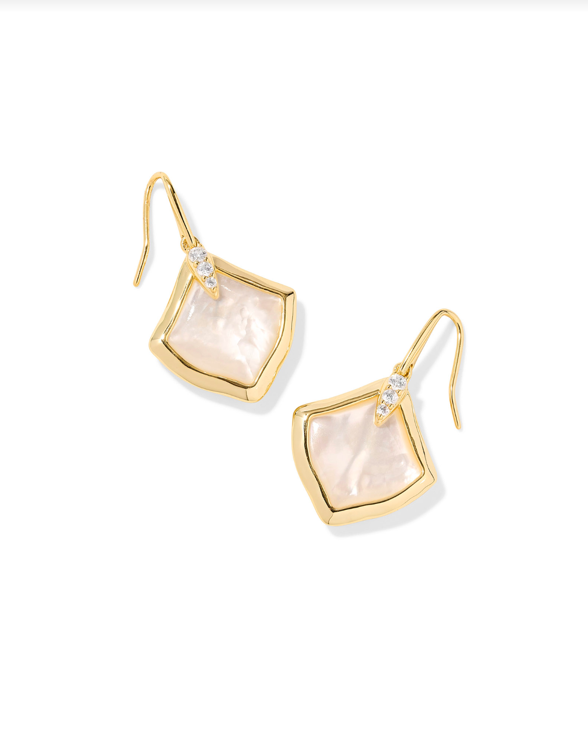 KENDRA SCOTT: Joelle Earrings-Gold Ivory Mother Of Pearl-7- Jewelry-Kendra Scott-Usher & Co - Women's Boutique Located in Atoka, OK and Durant, OK