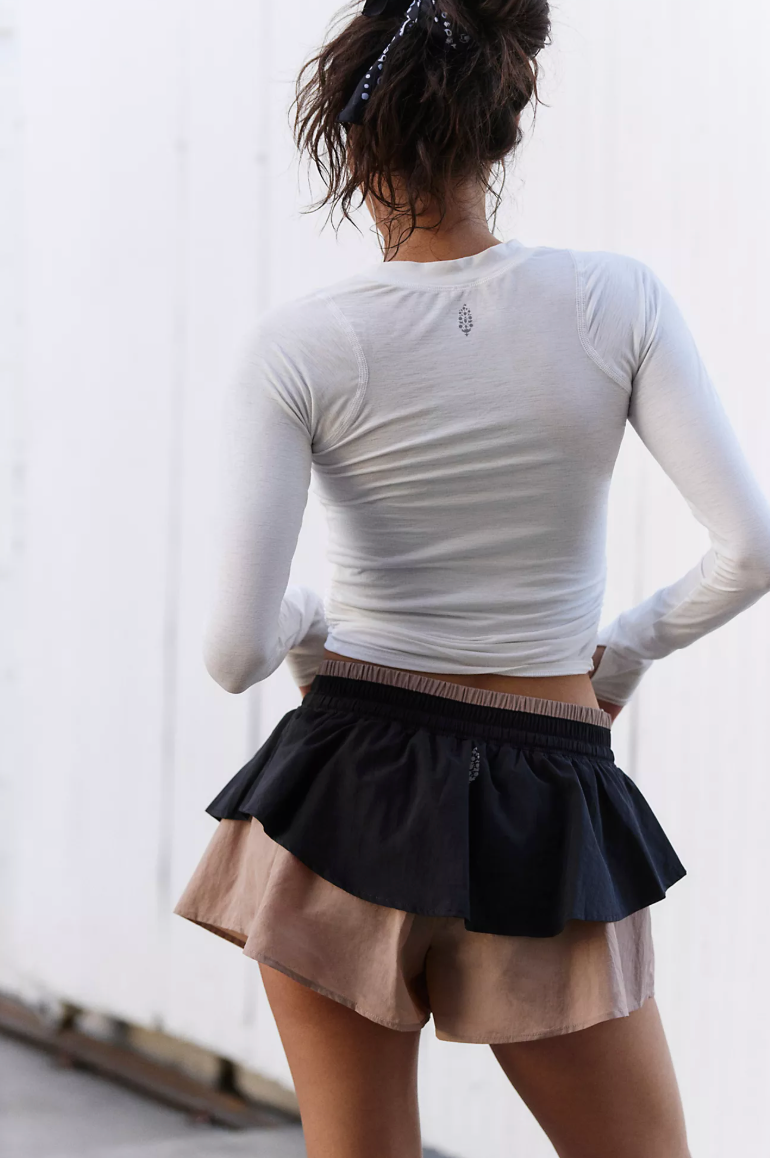 FP Movement: Flex It Short-Black-4- Bottoms-Free People Movement-Usher & Co - Women's Boutique Located in Atoka, OK and Durant, OK