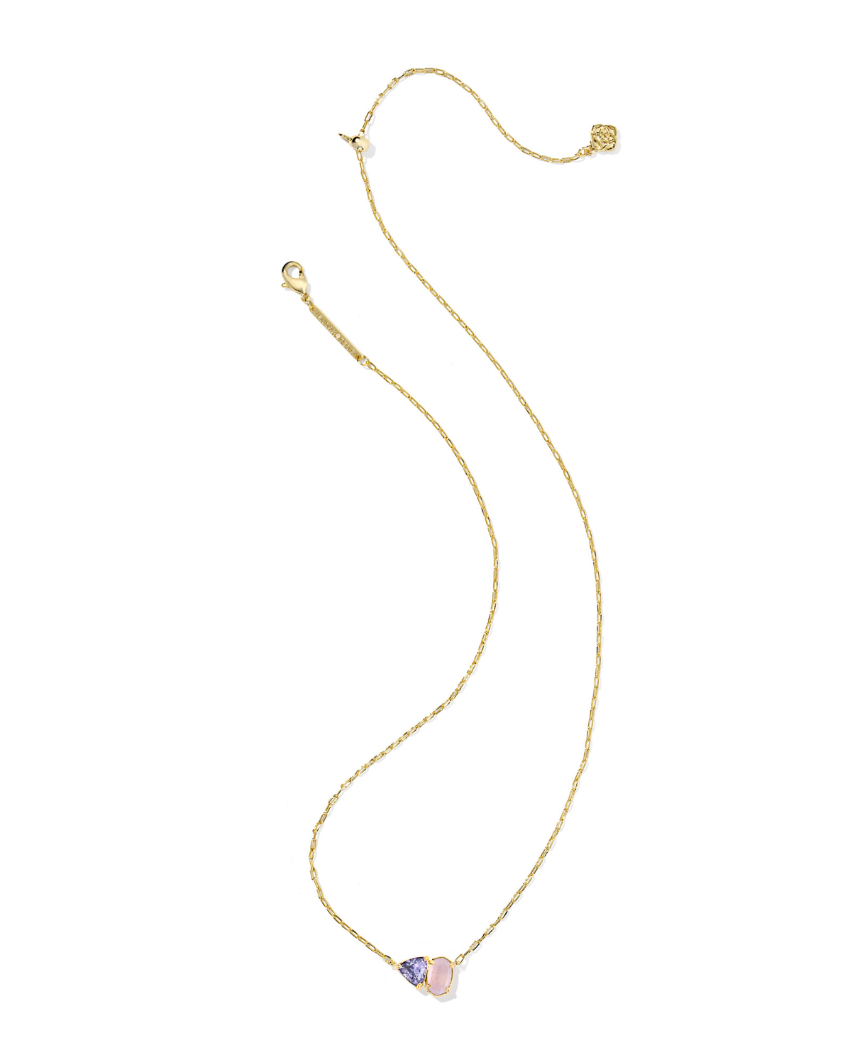 Kendra Scott: Tatum Necklace-Gold Purple Mix-7- Jewelry-Kendra Scott-Usher & Co - Women's Boutique Located in Atoka, OK and Durant, OK