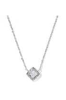 Kendra Scott: Mallory Crystal Pendant Necklace-Silver & White CZ-7- Jewelry-Kendra Scott-Usher & Co - Women's Boutique Located in Atoka, OK and Durant, OK