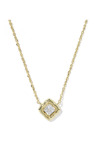 Kendra Scott: Mallory Crystal Pendant Necklace-Gold & White CZ-7- Jewelry-Kendra Scott-Usher & Co - Women's Boutique Located in Atoka, OK and Durant, OK