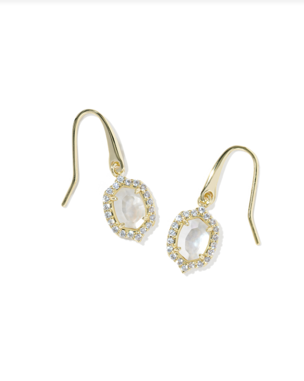 Kendra Scott: Daphne Gold Drop Earrings-Ivory Pearl-7- Jewelry-Kendra Scott Design-Usher & Co - Women's Boutique Located in Atoka, OK and Durant, OK
