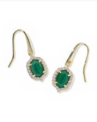 Kendra Scott: Daphne Gold Crystal Drop Earrings-Green-7- Jewelry-Kendra Scott Design-Usher & Co - Women's Boutique Located in Atoka, OK and Durant, OK