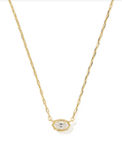 MINI ELISA LUXE PNDT NCK GOLD METAL WHITE CZ