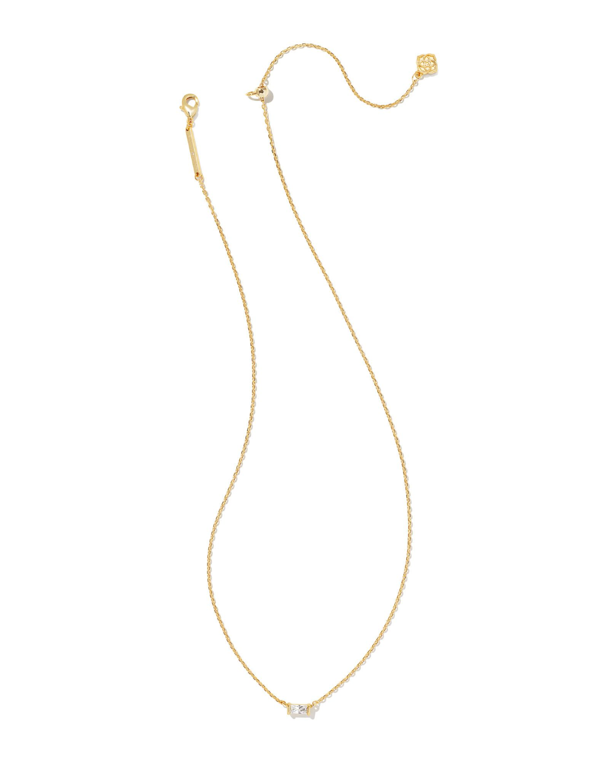 Kendra Scott: Juliette Necklace-Gold White Crystal-7- Jewelry-Kendra Scott-Usher & Co - Women's Boutique Located in Atoka, OK and Durant, OK