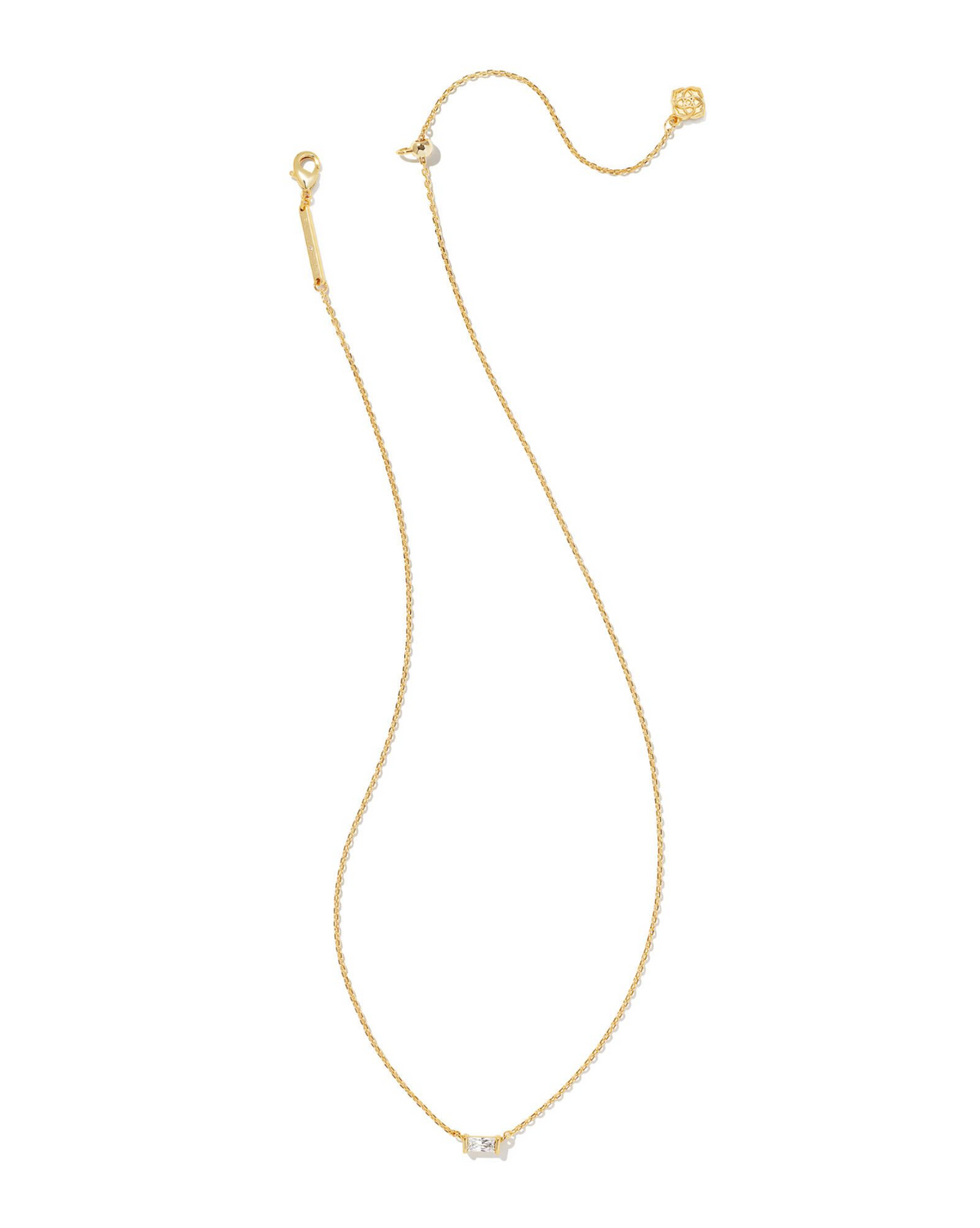 Kendra Scott: Juliette Necklace-Gold White Crystal-7- Jewelry-Kendra Scott-Usher & Co - Women's Boutique Located in Atoka, OK and Durant, OK