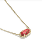 Kendra Scott: Elisa Necklace-Gold Bronze Veined Red Magnesite-7- Jewelry-Kendra Scott-Usher & Co - Women's Boutique Located in Atoka, OK and Durant, OK