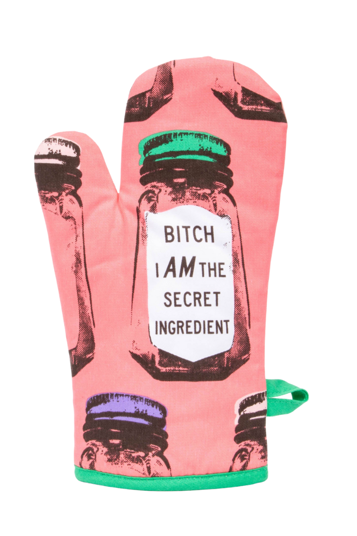 Secret Ingredient Oven Mitt-11- Gift/Home-Blue Q-Usher & Co - Women's Boutique Located in Atoka, OK and Durant, OK