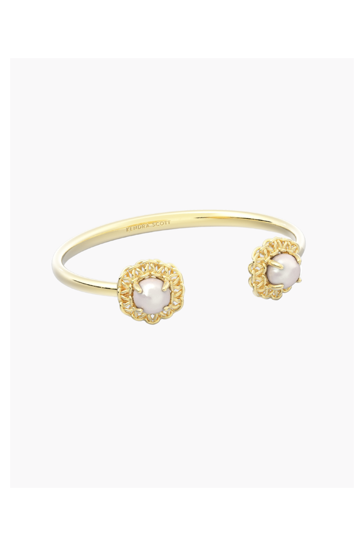 Kendra Scott: Gabriella Cuff - Gold Freshwater Cultured Pearl-7- Jewelry-Kendra Scott-Usher & Co - Women's Boutique Located in Atoka, OK and Durant, OK