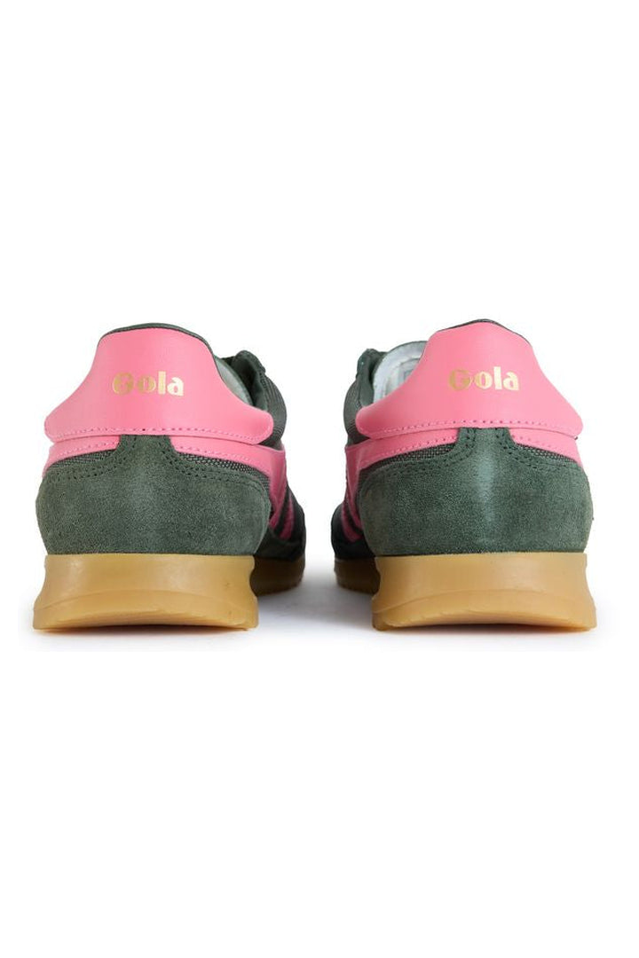 Gola: Tornado Trainer - Dark Khaki/Bubblegum-9- Shoes-Gola-Usher & Co - Women's Boutique Located in Atoka, OK and Durant, OK