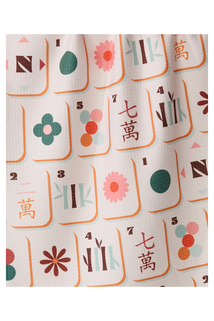 Cyprus Tile Toss Tea Towel - Mahjong-11- Gift/Home-Geometry-Usher & Co - Women's Boutique Located in Atoka, OK and Durant, OK
