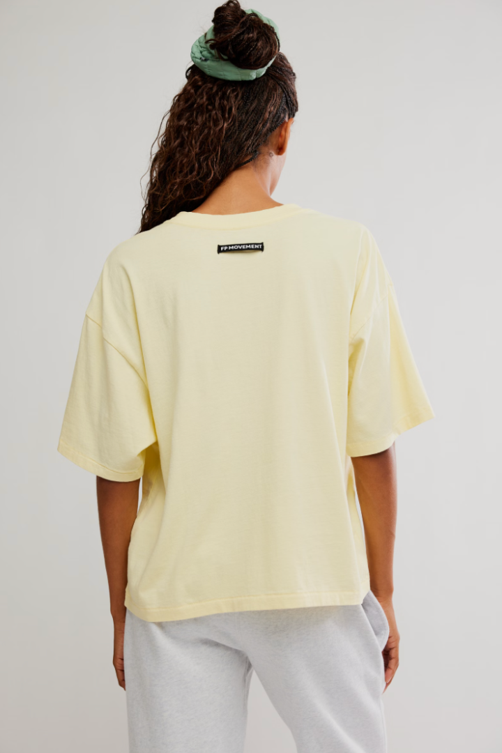 FP Movement: Tackle Tee-Sunlit-1- Tops-Free People Movement-Usher & Co - Women's Boutique Located in Atoka, OK and Durant, OK