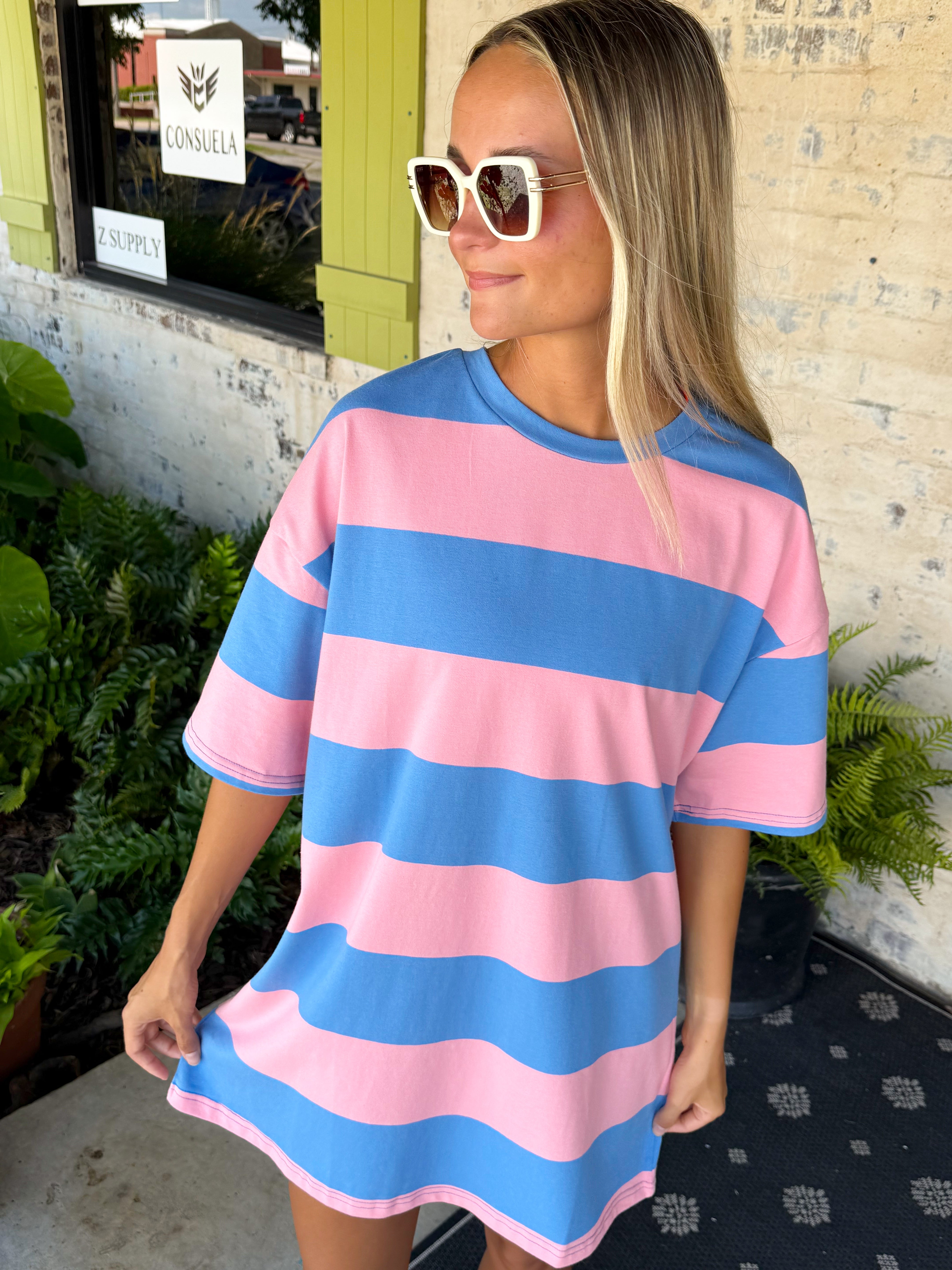 Duo Colorblock Dress-1- Tops-Aapparella-Usher & Co - Women's Boutique Located in Atoka, OK and Durant, OK