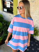 Duo Colorblock Dress-1- Tops-Aapparella-Usher & Co - Women's Boutique Located in Atoka, OK and Durant, OK