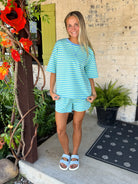 Milou Striped Set-3- Sets/Lounge-Aapparella-Usher & Co - Women's Boutique Located in Atoka, OK and Durant, OK