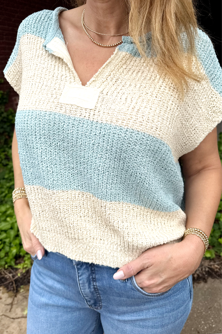 Pixie Sweater-Blue-14-DISTRESSED-Illa Illa-Usher & Co - Women's Boutique Located in Atoka, OK and Durant, OK