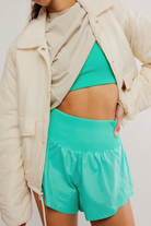 FP Movement: Carpe Diem Short-Seafoam-4- Bottoms-Free People Movement-Usher & Co - Women's Boutique Located in Atoka, OK and Durant, OK