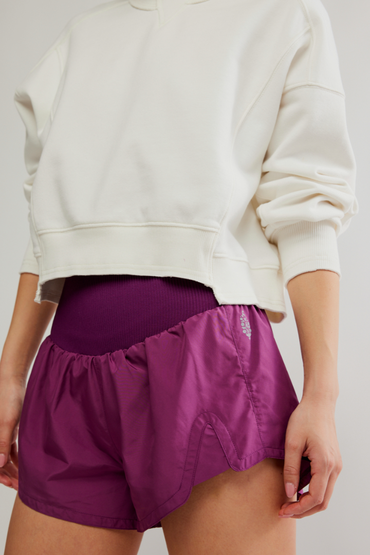 FP Movement: Carpe Diem Short-Deep Mulberry-4- Bottoms-Free People Movement-Usher & Co - Women's Boutique Located in Atoka, OK and Durant, OK