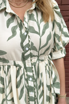 Venice Dress-Green-6- Dress/Romp/Jump-ENTRO-Usher & Co - Women's Boutique Located in Atoka, OK and Durant, OK