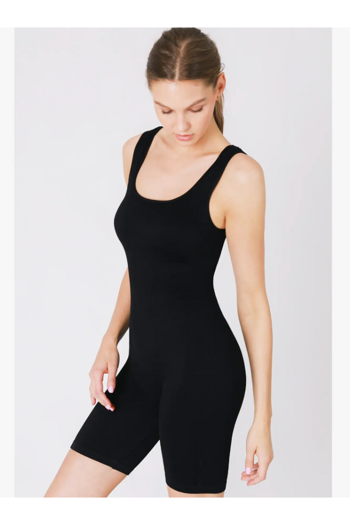 Ribbed Scoop Neck Romper-Rompers-NIKIBIKI-Usher & Co - Women's Boutique Located in Atoka, OK and Durant, OK