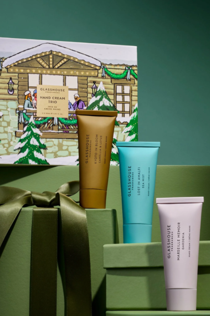 Glasshouse: Holiday Hand Cream Trio-11- Gift/Home-Glasshouse-Usher & Co - Women's Boutique Located in Atoka, OK and Durant, OK