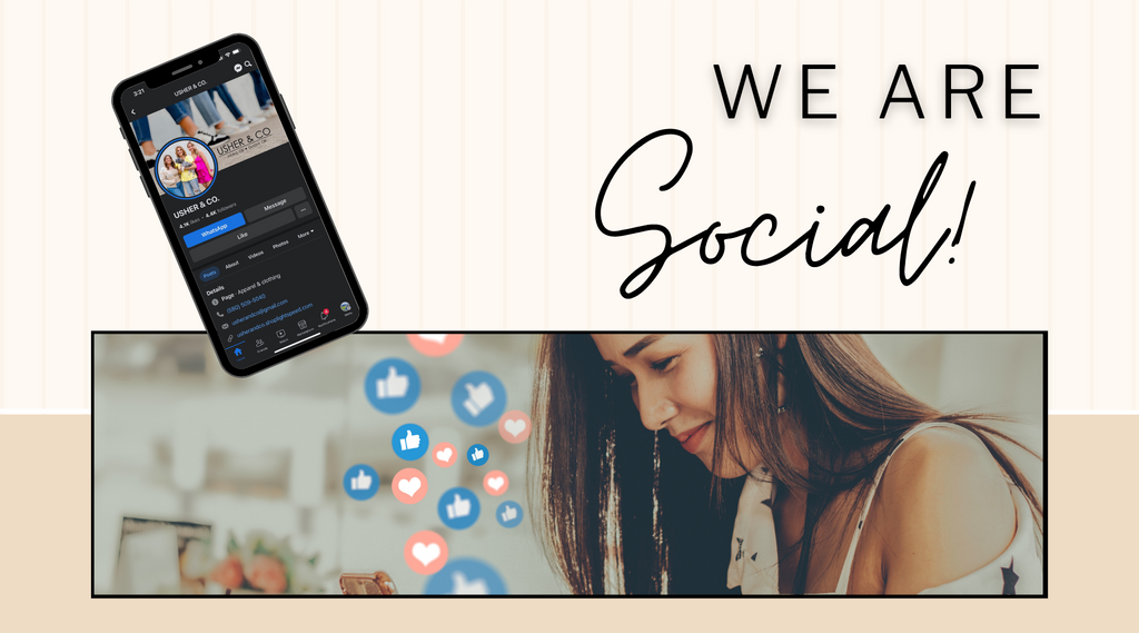 We are Social | Usher & Co. | Women's Fashion Boutique Located in Atoka and Durant, OK
