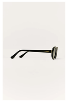 Z Supply Sunspell polarized sunglasses in black with grey lenses, side profile view