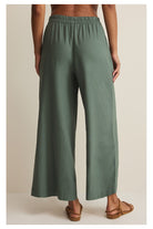 Z Supply: Scout Linen Pant - Everglade-4- Bottoms-Z Supply-Usher & Co - Women's Boutique Located in Atoka, OK and Durant, OK