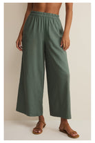 Z Supply: Scout Linen Pant - Everglade-4- Bottoms-Z Supply-Usher & Co - Women's Boutique Located in Atoka, OK and Durant, OK