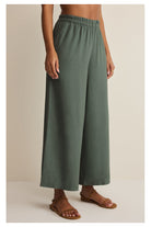 Z Supply: Scout Linen Pant - Everglade-4- Bottoms-Z Supply-Usher & Co - Women's Boutique Located in Atoka, OK and Durant, OK