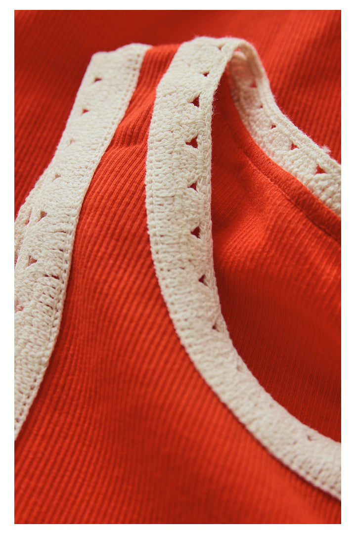 Z Supply: Clarke Rib Tank - Lychee-1- Tops-Z Supply-Usher & Co - Women's Boutique Located in Atoka, OK and Durant, OK
