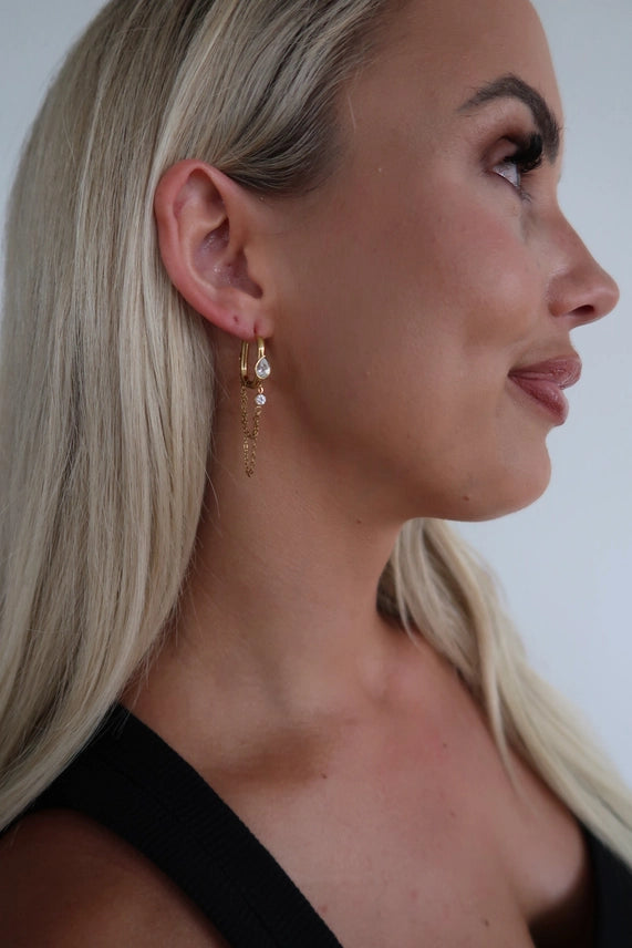 Whitley Earrings-Gold-7- Jewelry-CHANSUTTPEARLS-Usher & Co - Women's Boutique Located in Atoka, OK and Durant, OK