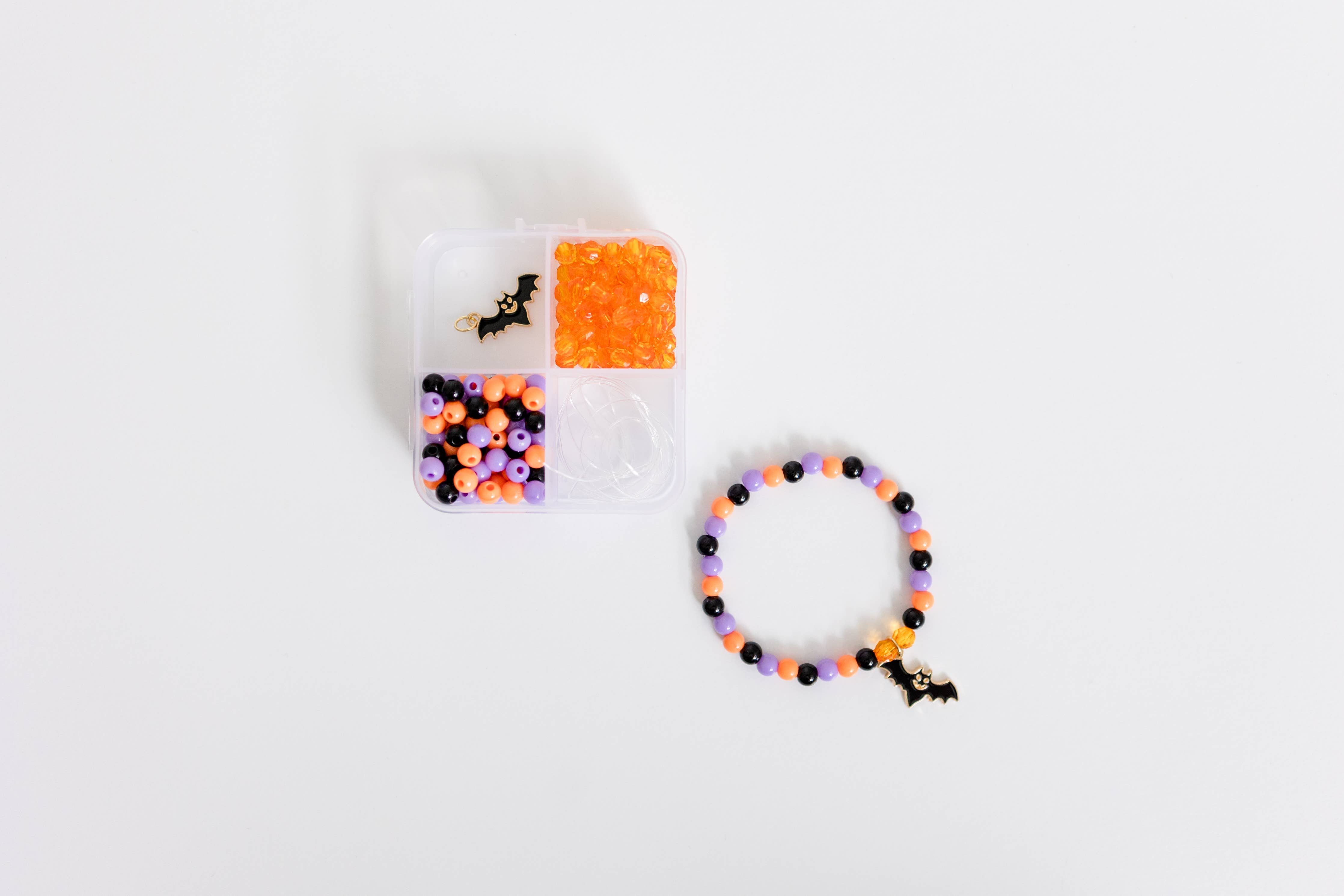 Halloween Craft Mini Stretchy Bracelet Kit Bat-11- Gift/Home-Stacked Sweetly-Usher & Co - Women's Boutique Located in Atoka, OK and Durant, OK