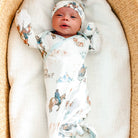 Copper Pearl: Newborn Knotted Gown - Boone-12- Baby/Kids/Men-Copper Pearl-Usher & Co - Women's Boutique Located in Atoka, OK and Durant, OK