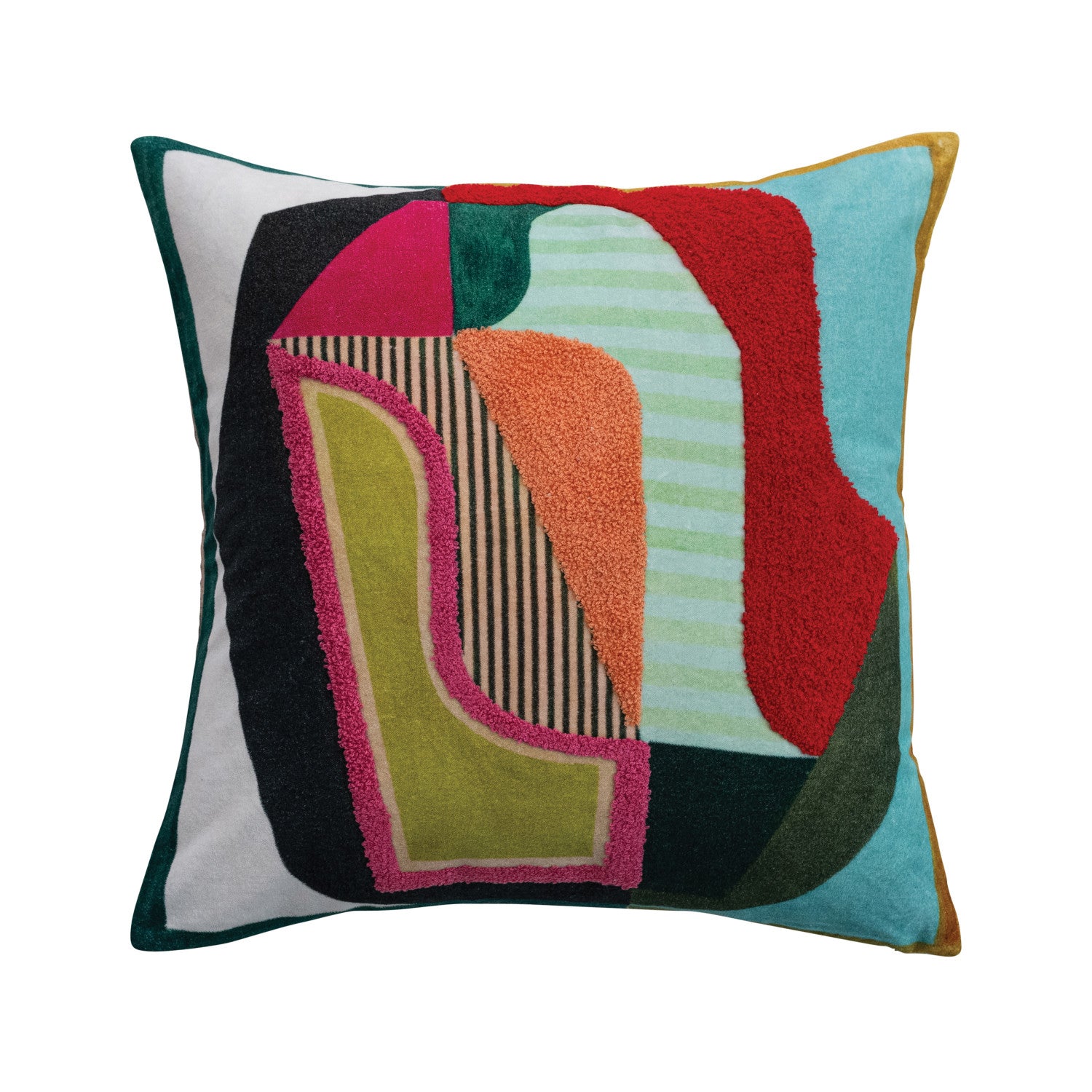 Velvet Abstract Pillow-11- Gift/Home-BLOOMINGVILLE-Usher & Co - Women's Boutique Located in Atoka, OK and Durant, OK
