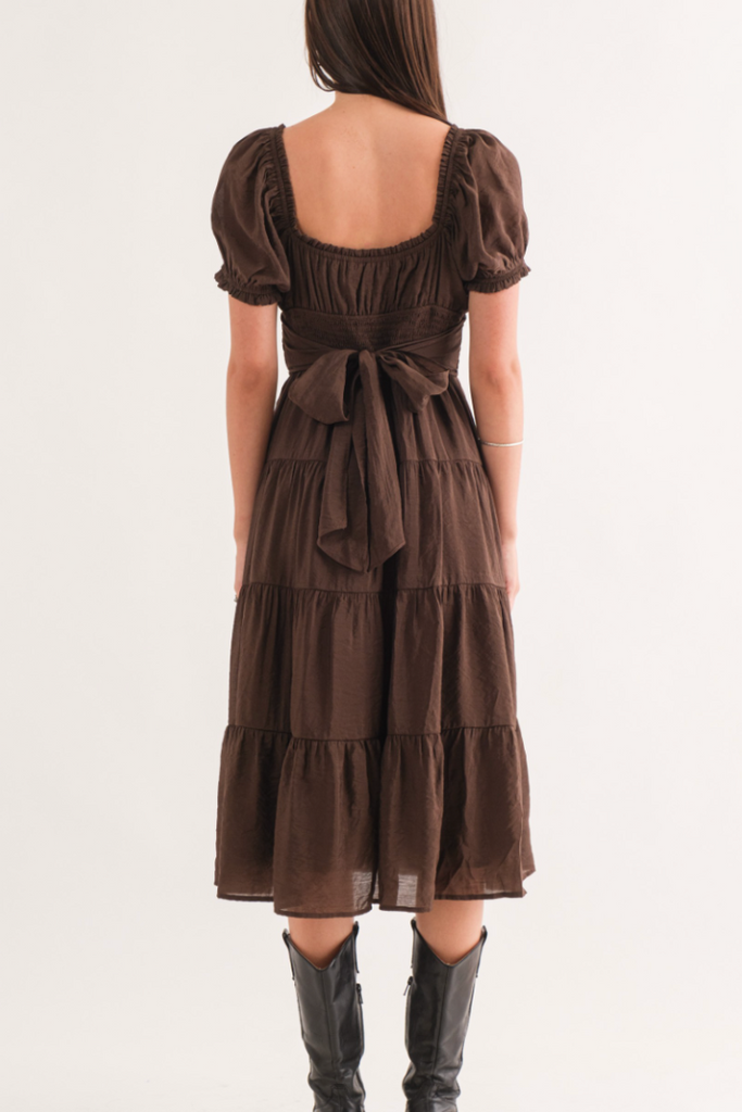 Annabelle Midi Dress-Dresses-Loucia-Usher & Co - Women's Boutique Located in Atoka, OK and Durant, OK