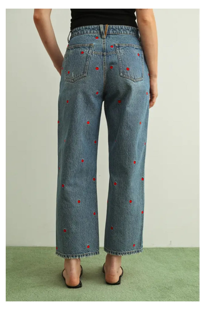 Apple of my Eye Jeans-5- Denim-Miou Muse-Usher & Co - Women's Boutique Located in Atoka, OK and Durant, OK