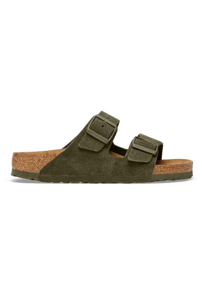 Birkenstock: Arizona Suede-Thyme-Sandals-BIRKENSTOCK-Usher & Co - Women's Boutique Located in Atoka, OK and Durant, OK