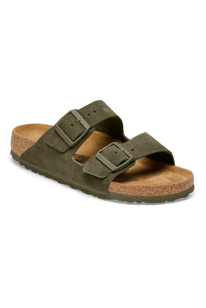 Birkenstock: Arizona Suede-Thyme-Sandals-BIRKENSTOCK-Usher & Co - Women's Boutique Located in Atoka, OK and Durant, OK
