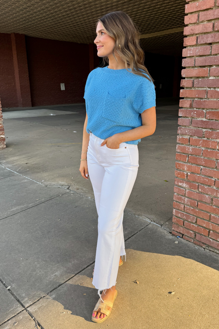 Aurora Sweater-Blue-1- Tops-HYFVE-Usher & Co - Women's Boutique Located in Atoka, OK and Durant, OK